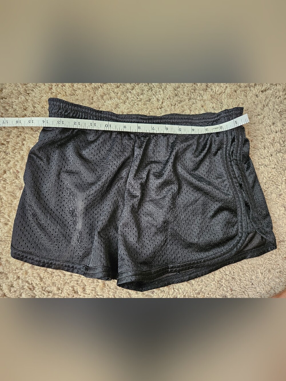 balera Black Mesh Athletic Shorts - Breathable Training Wear